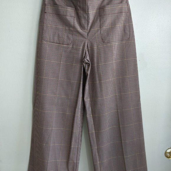 Mango Printed Plaid Pocket Trousers - Picture 7 of 10